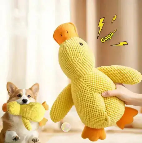 Peluche Canard – Un compagnon de jeu irrésistible et réconfortant Chien